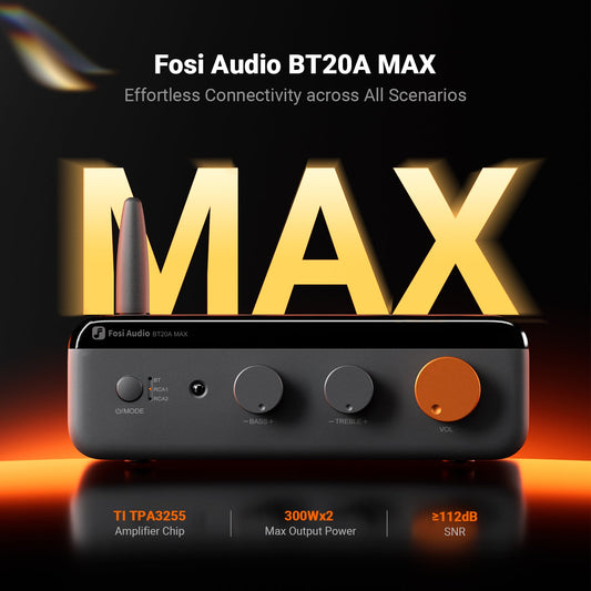 Fosi Audio BT20A MAX – Amplificateur stéréo Bluetooth