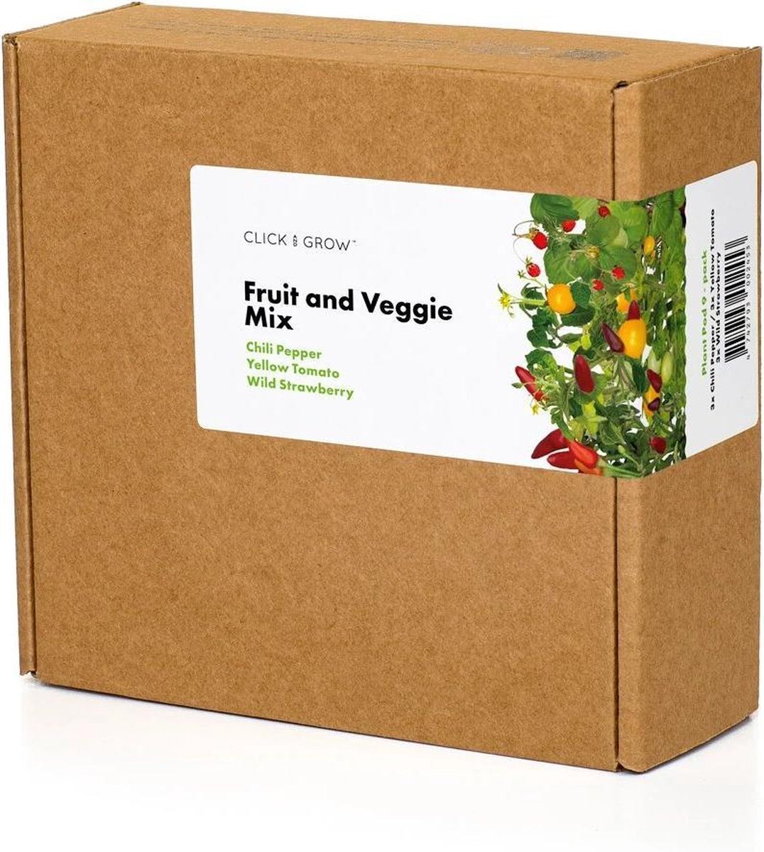 Click & Grow Recharge Mix Fruits et Légumes – 9 Capsules (3x3) pour Jardin Intelligent