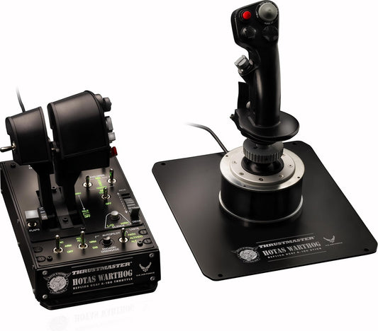 Thrustmaster Hotas Warthog - Système de contrôle de vol - Joystick et manette des gaz pour PC - métal - pour PC