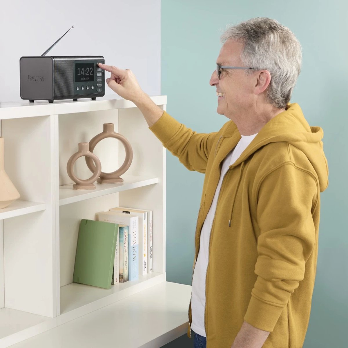 Hama DR1001BT – Radio numérique DAB/DAB+/FM avec Bluetooth – Noir