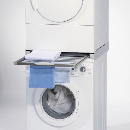 Xavax Kit de Superposition pour Lave-linge/Sèche-linge avec Étendoir Intégré
