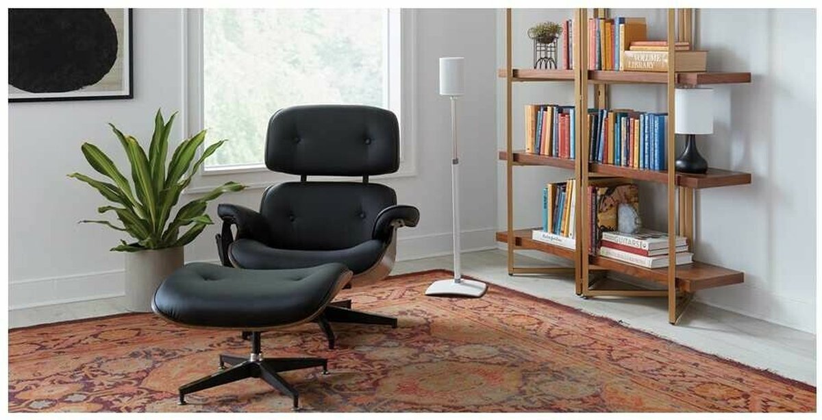 Sanus Pieds d’Enceinte Réglables WSSE1A2-W2 pour Sonos Era 100 – Lot de 2 – Blanc