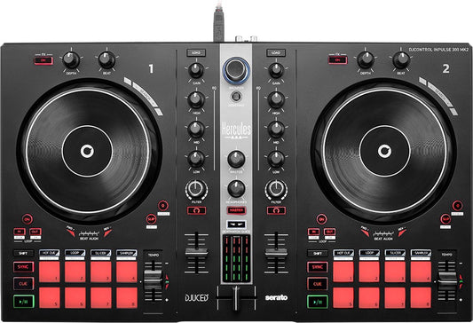 Hercules Inpulse 300 MK2 + Hercules DJ45 - Bundle Contrôleur DJ + casque audio