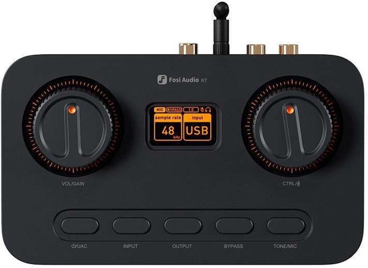Fosi Audio K7 DAC Gaming HiFi – Amplificateur Casque USB avec Contrôle de Volume