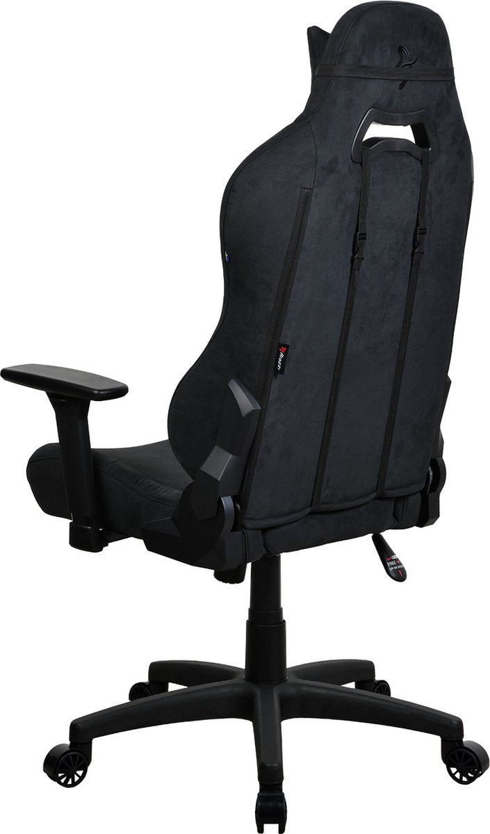 Arozzi Torretta SuperSoft™ - Chaise gaming - Tissu ultra doux - Noir intégral
