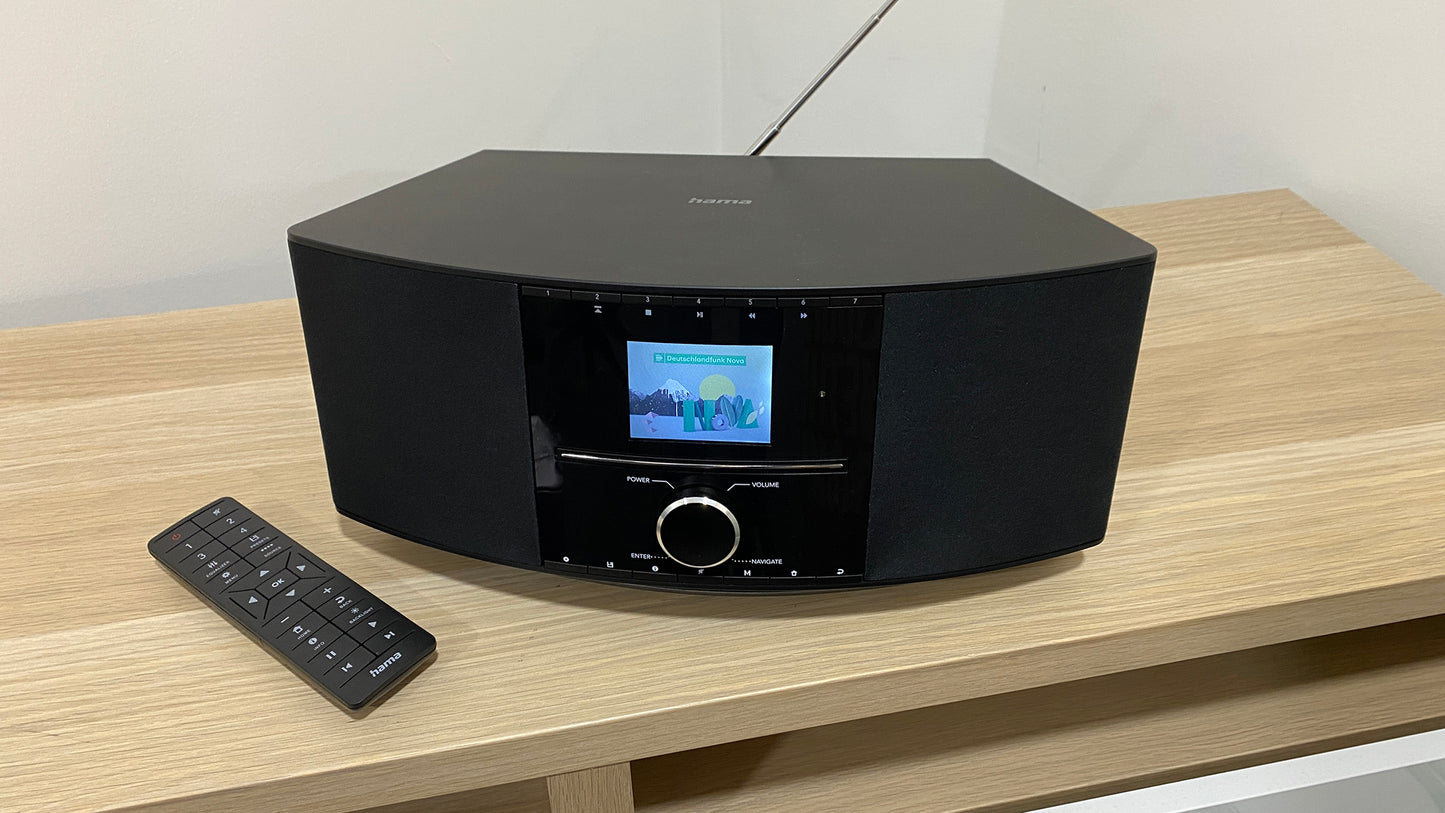 Hama DIR3510SCBTX – Radio numérique DAB+, Internet, CD, Bluetooth RX/TX, commande via app