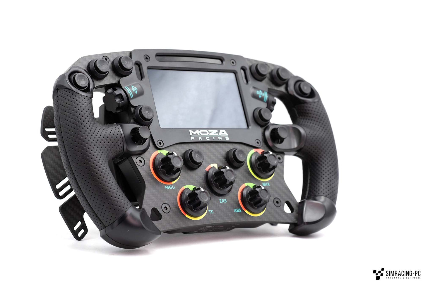 Moza Racing R12 V2 + FSR2 - Bundle volant de course Direct Drive 12 Nm + volant Formule 280 mm avec écran tactile - PC