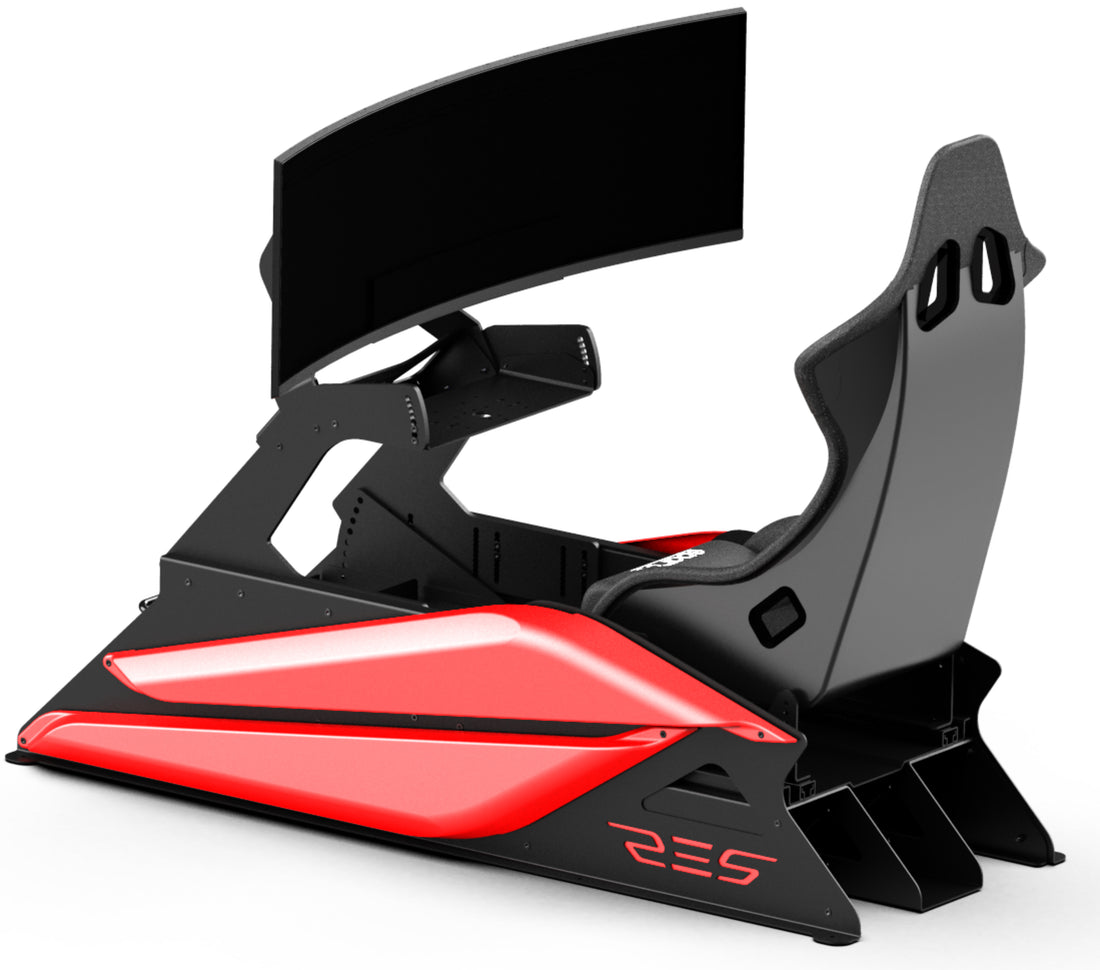 Res‑Tech GT Cockpit avec Siège Carbone – Cockpit de simulation de course