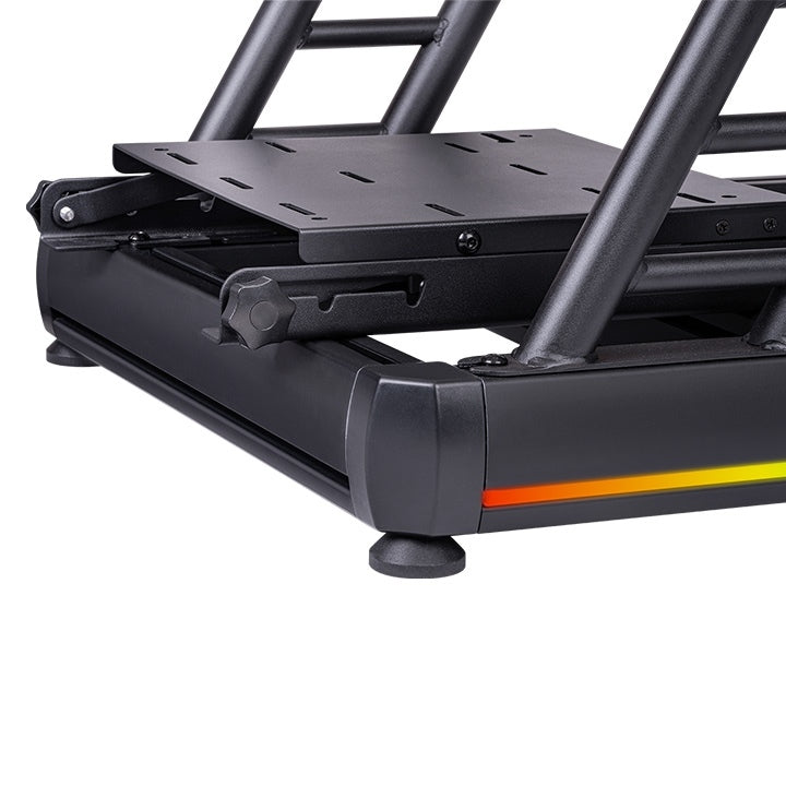 Thermaltake GR500 – Cockpit de simulation de course – Châssis en acier robuste – Siège baquet réglable – Compatible PC / PS / Xbox