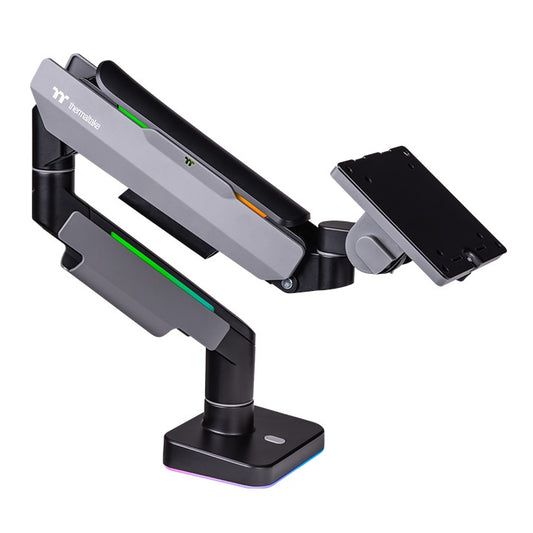 Thermaltake Single RGB Gaming Monitor Arm – Bras articulé avec rétroéclairage RGB – Support d’écran 17’’ à 49’’ – Noir