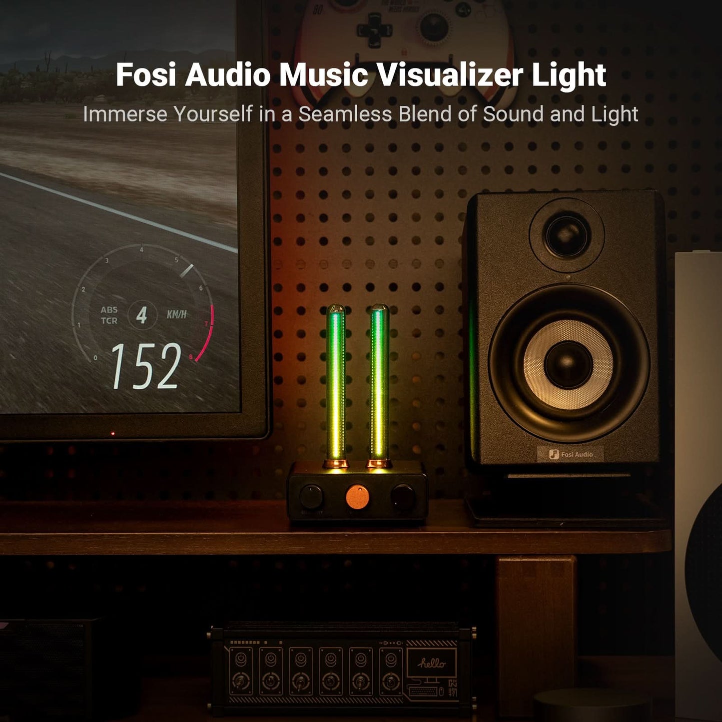 Fosi Audio AH-01A - Lumière musicale - Music Rhythm Visualizer Light - Effets lumineux synchronisés