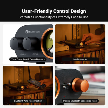Fosi Audio MC101 – Convertisseur Audio USB vers Numérique – Sortie Optique & Coaxiale – DAC Compact
