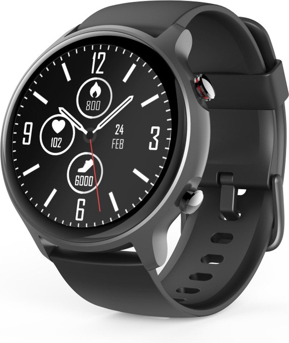 Hama Smartwatch "Fit Watch 6910" - suivi de la santé, étanche, notifications - 44 mm
