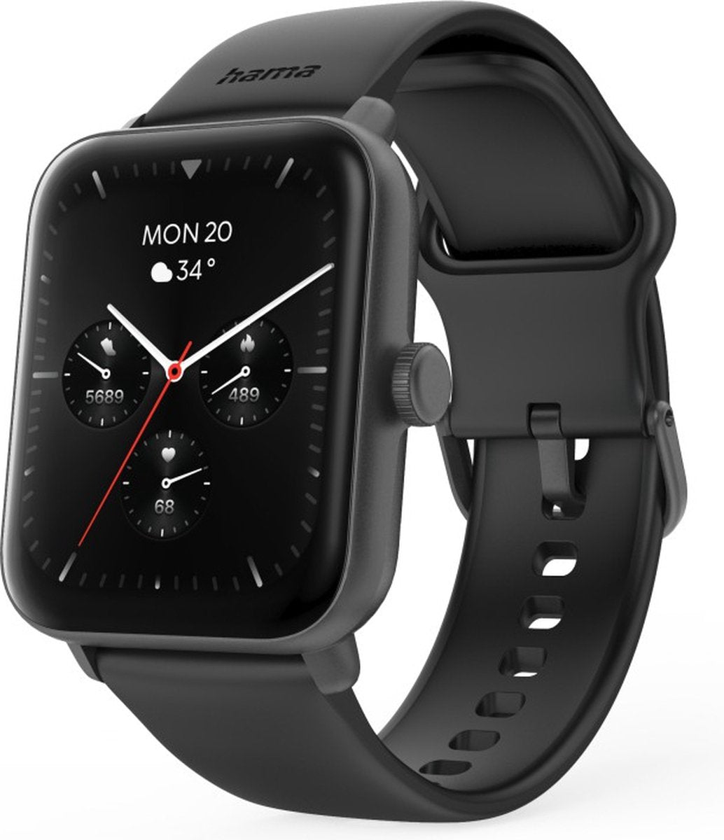 Hama Smartwatch 6010 – Montre Connectée GPS 44 mm avec Téléphonie, Étanche, Écran TFT