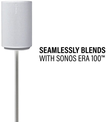 Sanus Pied d’Enceinte Réglable WSSE1A1-W2 pour Sonos Era 100 – Blanc