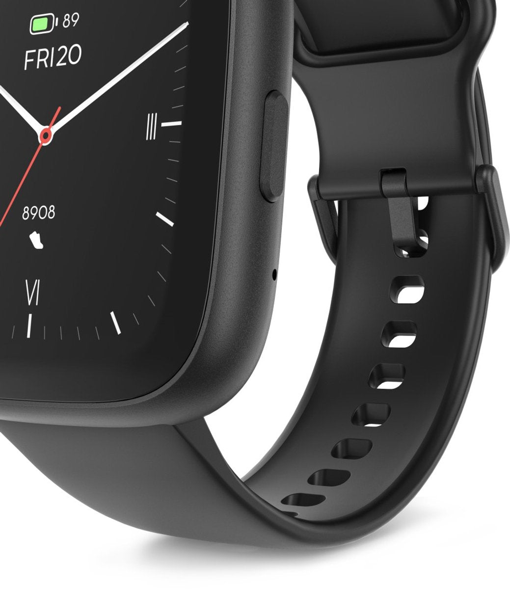 Hama Smartwatch "4000" - avec fonction téléphone, analyse du sommeil, étanche - 46 mm - Noir