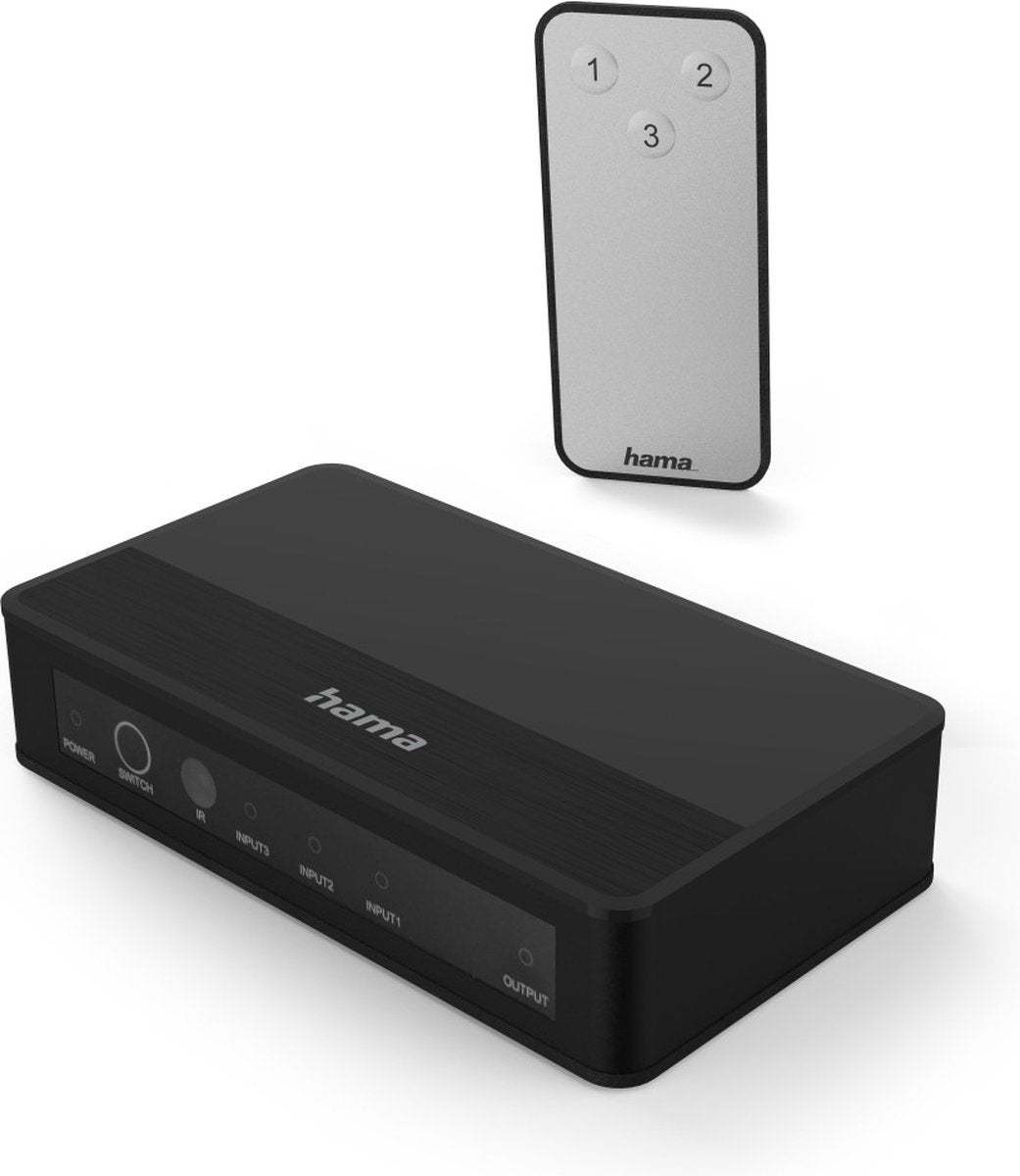 Hama Répartiteur HDMI™ 4K – 3 Entrées, 1 Sortie