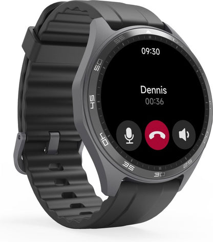 Hama Montre Connectée 7010 – Anthracite – Téléphone, Bluetooth, GPS, Santé, AMOLED, 110+ Modes Sport – 36 mm