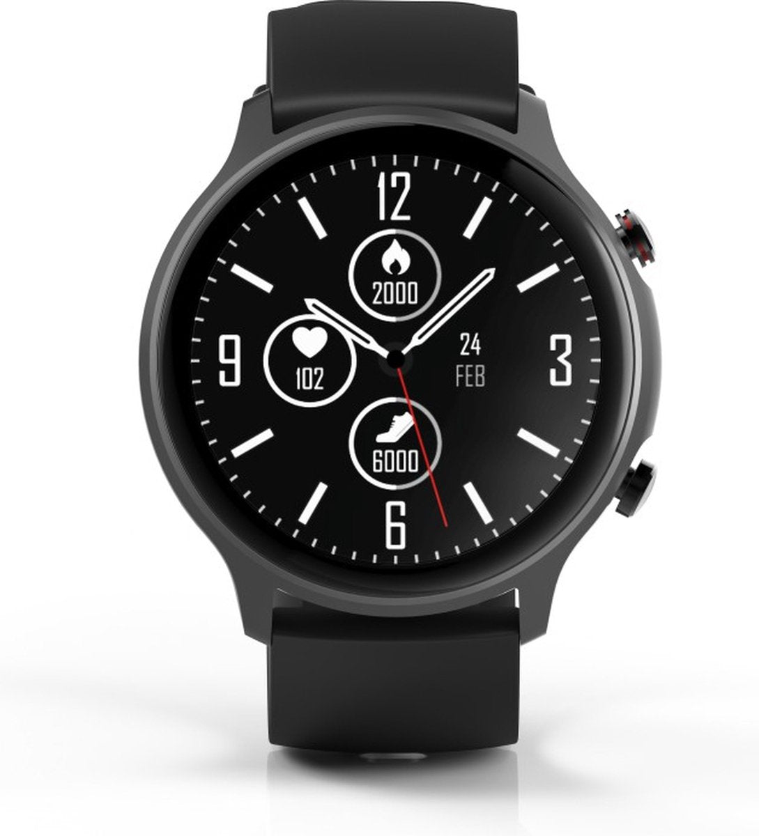 Hama Smartwatch "Fit Watch 6910" - suivi de la santé, étanche, notifications - 44 mm