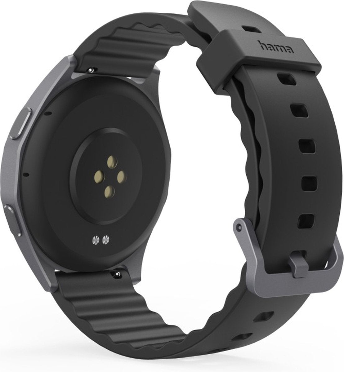 Hama Montre Connectée 7010 – Anthracite – Téléphone, Bluetooth, GPS, Santé, AMOLED, 110+ Modes Sport – 36 mm