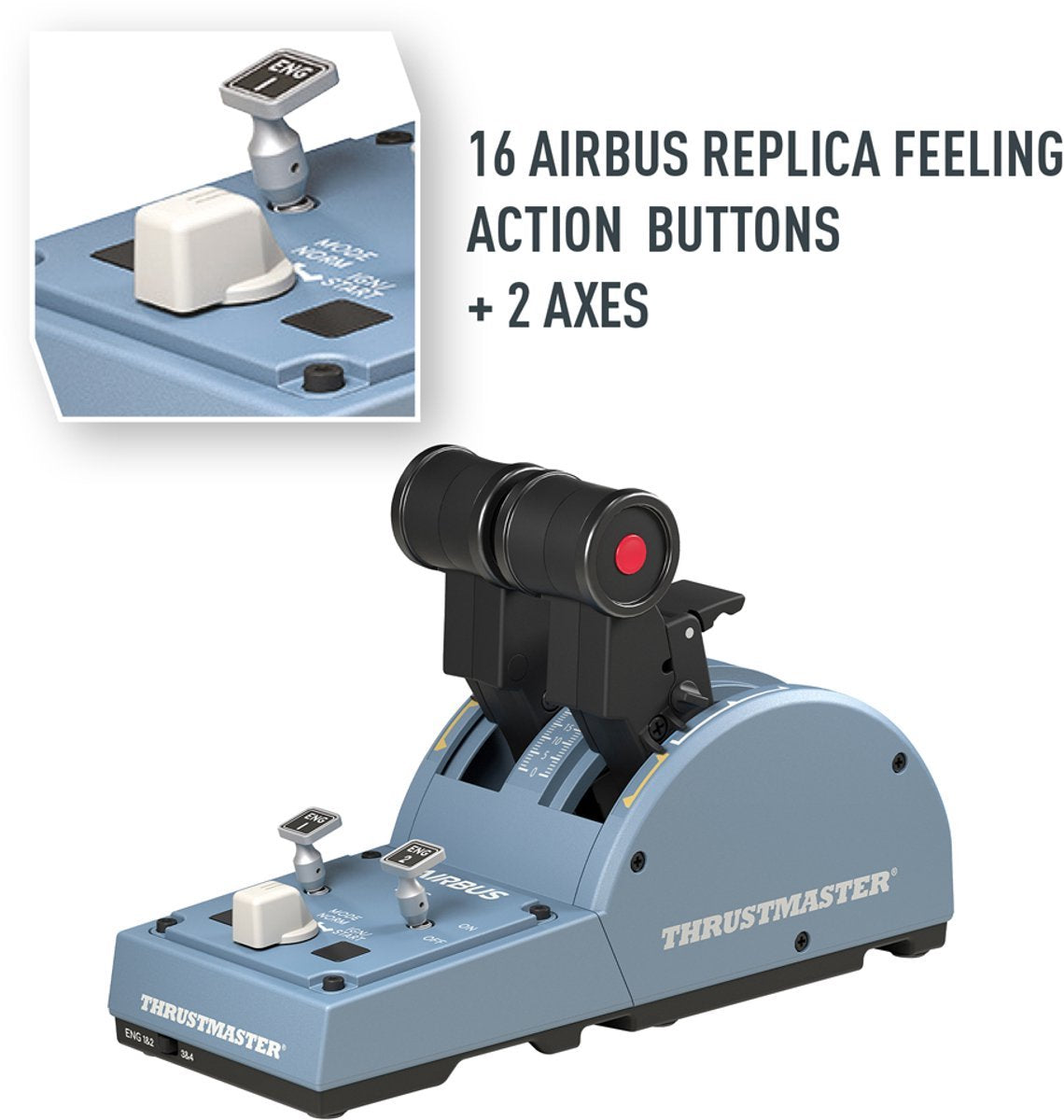 Thrustmaster Captain Pack X + Rudder – Ensemble de simulation de vol complet – Licence officielle Airbus – Pour Xbox Series X/S et PC