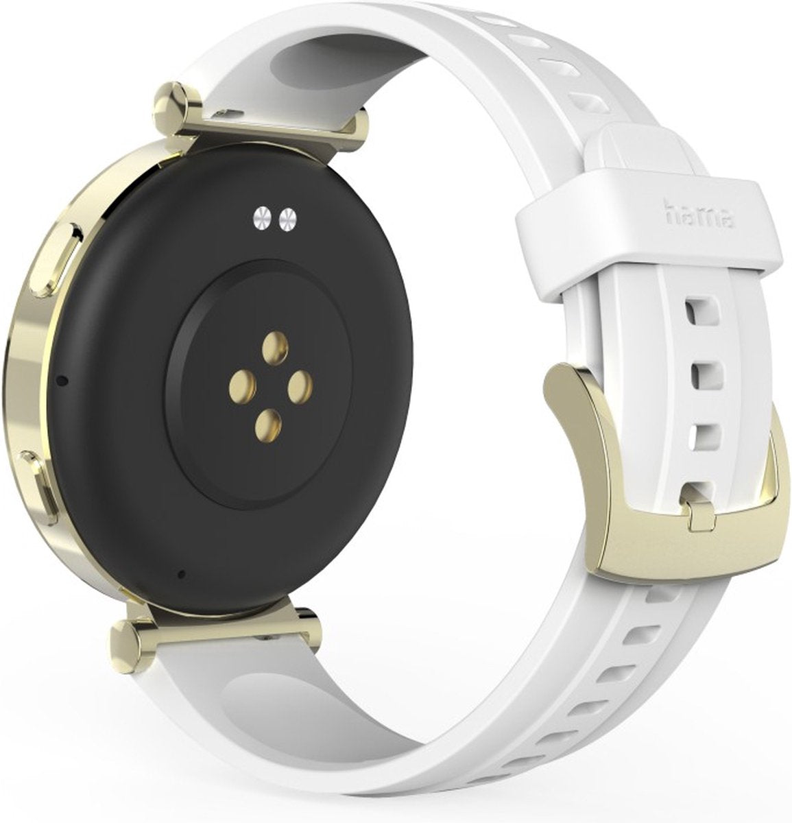 Hama Smartwatch 7000 – Montre Connectée AMOLED 43 mm, Téléphone, Étanche, Or