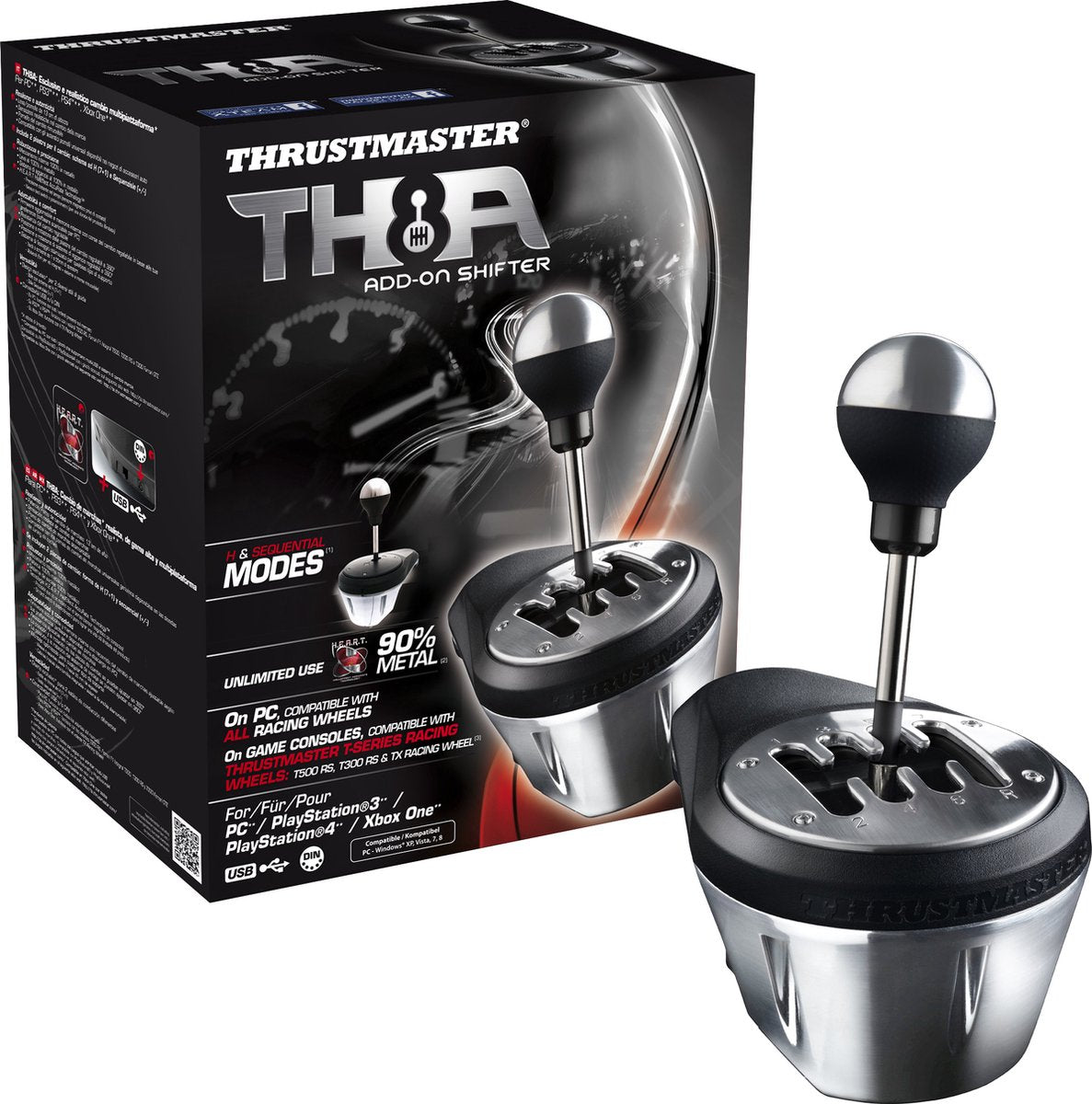 Thrustmaster T248-X Volant + 3 Pédales + Levier TH8A – Sans Pied – Xbox/PC