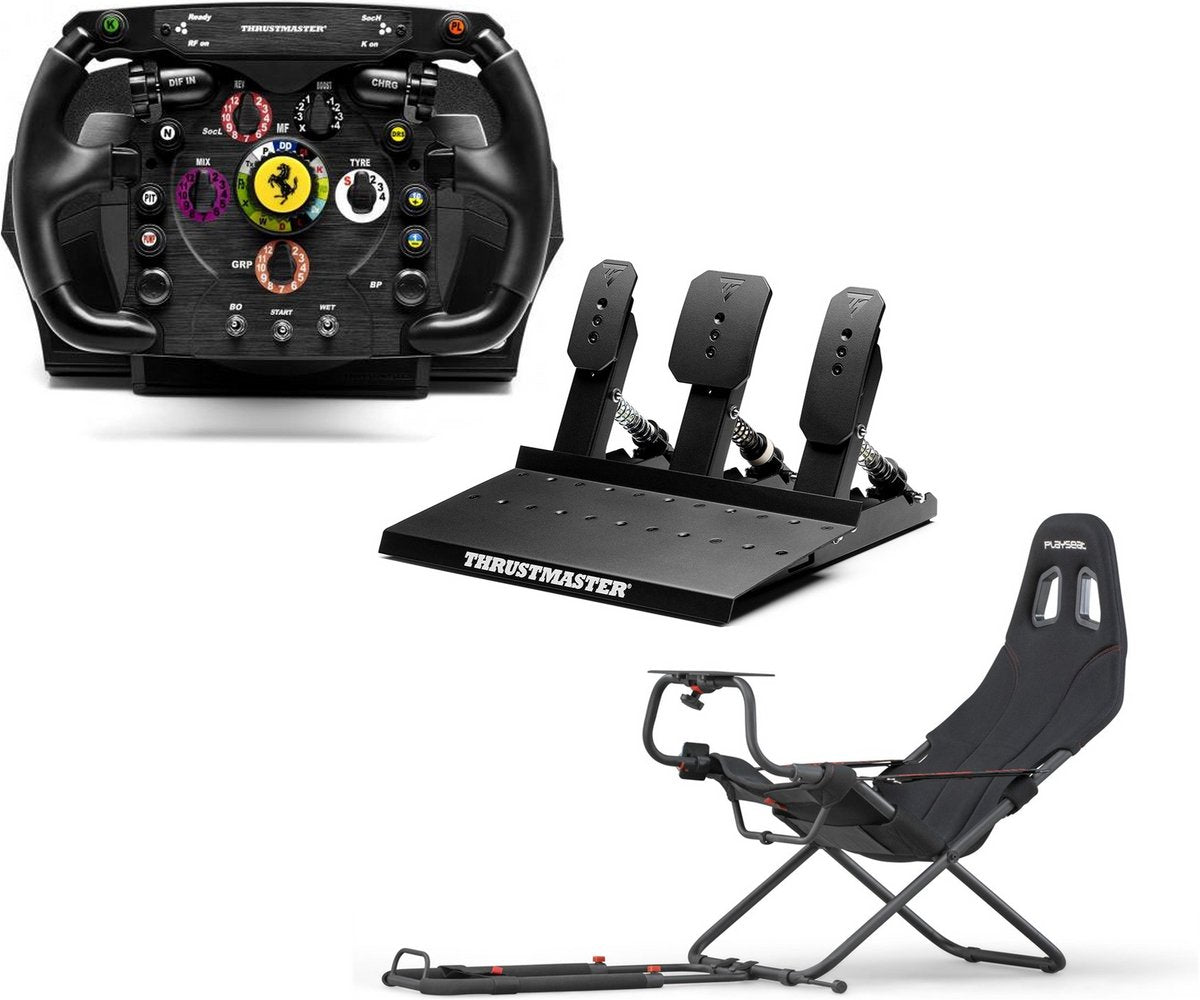 Thrustmaster T300 + Volant F1 Add-On + Pédales Raceline III + Playseat Challenge – Pack SimRacing Complet – PS5 / PS4 / PC