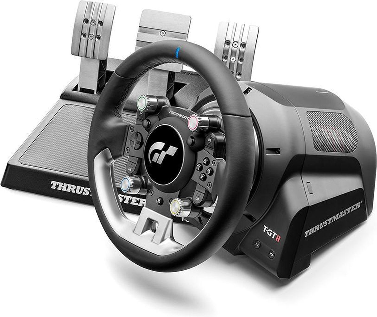 Thrustmaster T-GT II Volant de Course + 3 Pédales + Playseat Trophy – Sans Pied, Avec Siège