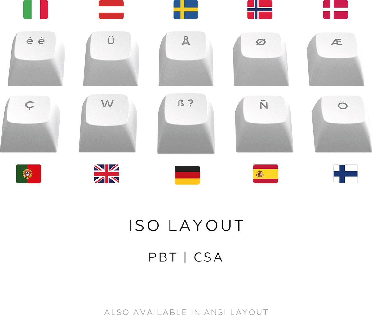 Dark Project ALU Terra Nostra – Clavier gaming mécanique ISO (DE) – Blanc