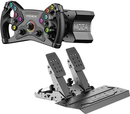 MOZA R9 V3 + KS + SR-P2 – Pack Sim Racing Direct Drive 9 Nm PC