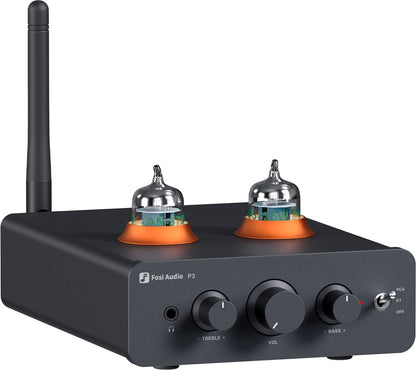 Fosi Audio P3 – Amplificateur casque & préampli à tubes Bluetooth