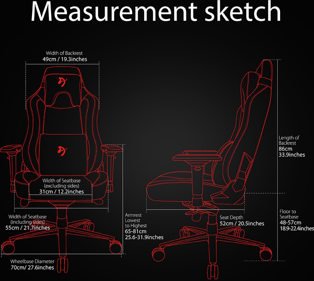 Arozzi Vernazza - Chaise gaming - Tissu SuperSoft™ - Brun