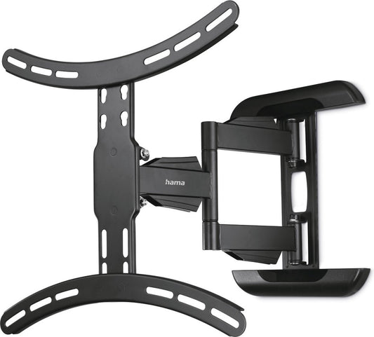 Hama Support Mural TV Orientable 3 Étoiles – 2 Bras – VESA 400x400 – Noir