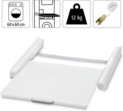 Xavax Plateau de Travail Coulissant pour Lave-linge/Sèche-linge