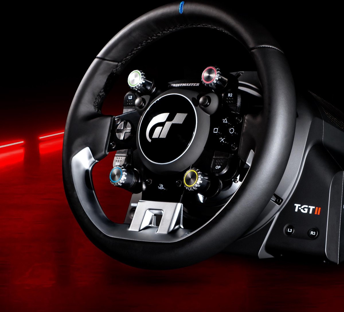 Thrustmaster T-GT II - Volant de course avec 3 pédales - Officiel Gran Turismo - Force Feedback – Pour PS5, PS4, PC