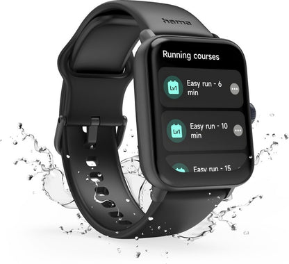Hama Smartwatch 6010 – Montre Connectée GPS 44 mm avec Téléphonie, Étanche, Écran TFT