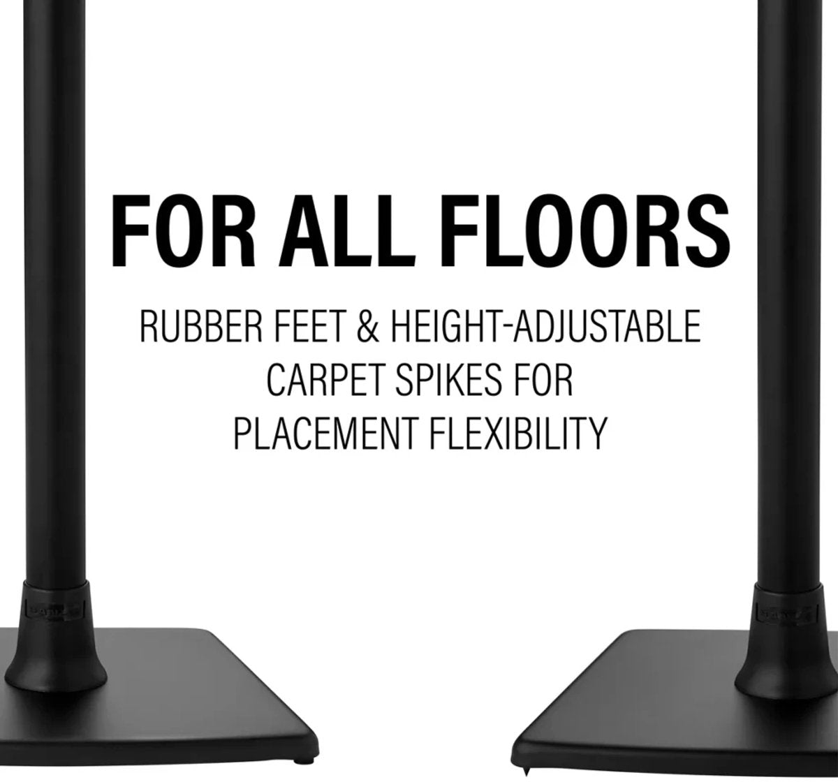 Sanus Pieds d’Enceinte WSSE12-B2 pour Sonos Era 100 – Lot de 2 – Noir