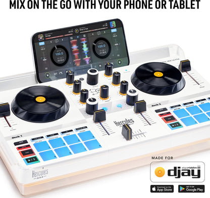 Hercules DJControl Mix Ultra – Contrôleur DJ mobile pour smartphones (iOS/Android)