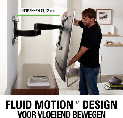 Sanus Support Mural TV VLF728 – Orientation Totale – Noir