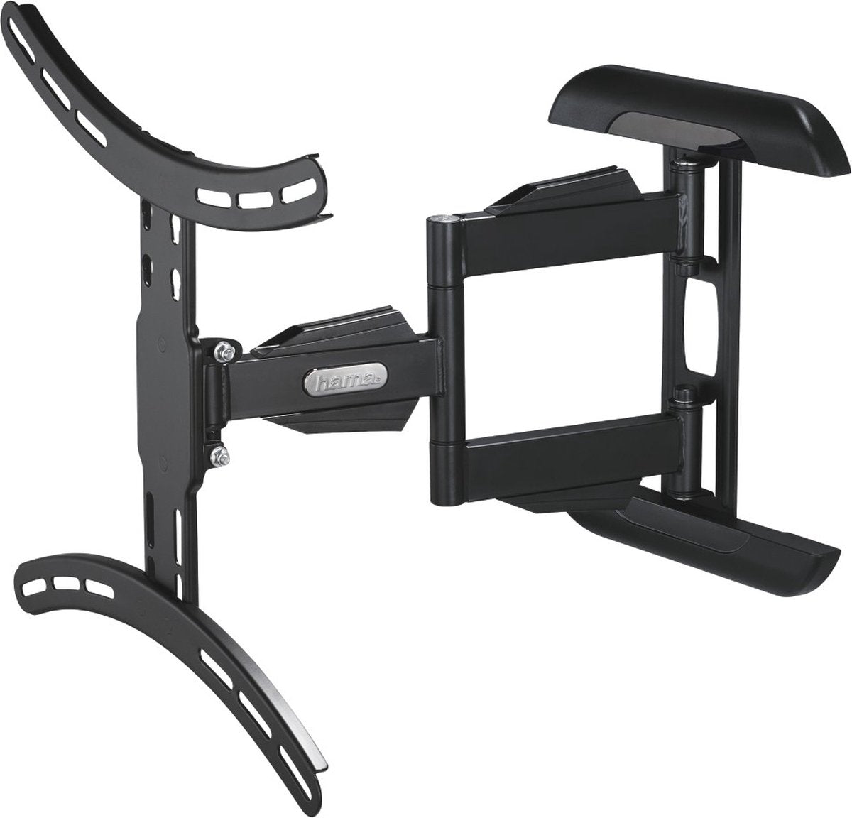 Hama Support Mural TV Orientable 3 Étoiles – 2 Bras – VESA 400x400 – Noir