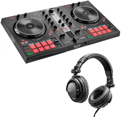 Hercules Inpulse 300 MK2 + Hercules DJ45 - Bundle Contrôleur DJ + casque audio