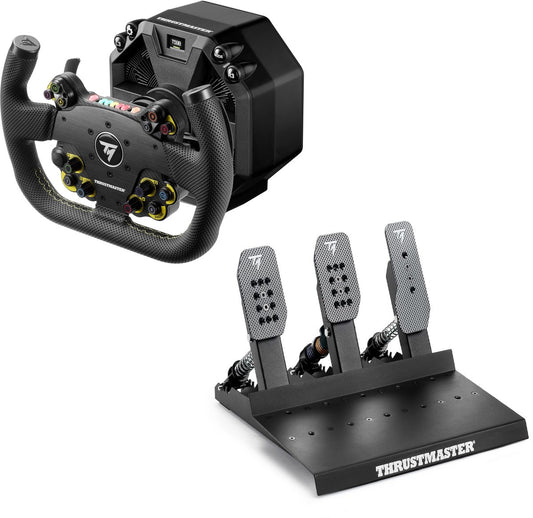 Thrustmaster T598 Servo Base + EVO Racing 31U Leather + Raceline Pedals III LC – Kit simracing Direct Drive – PC / PS4 / PS5