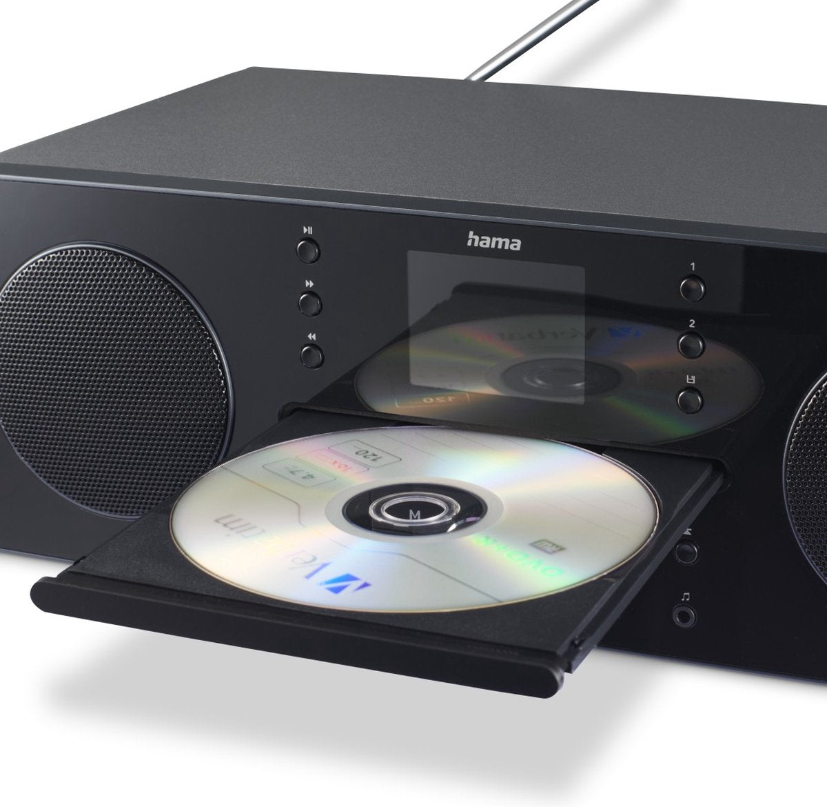 Hama DR1560CBT – Radio numérique DAB+/FM avec lecteur CD et Bluetooth RX – Noir