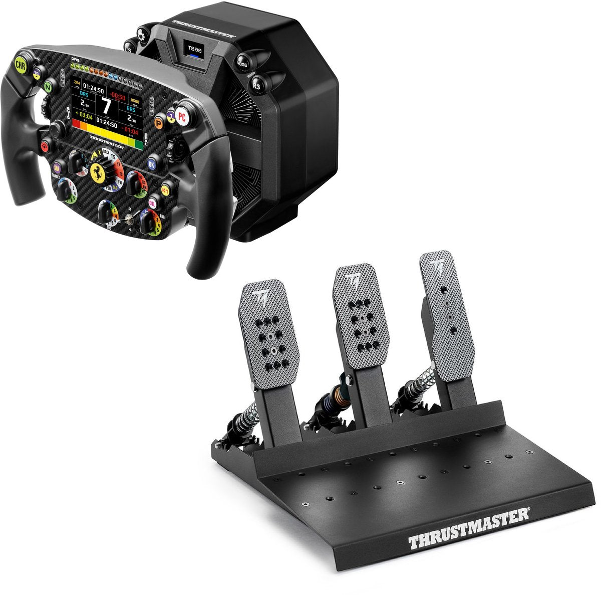 Thrustmaster T598 Servo Base + SF25 + Raceline Pedals III LC – Kit simracing Direct Drive – PC / PS4 / PS5