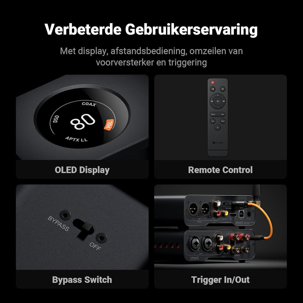 Fosi Audio ZD3 DAC Préamplificateur de Bureau – ES9039Q2M – HDMI ARC, Bluetooth, USB, Optique, Coaxial – Sorties XLR/RCA avec Télécommande