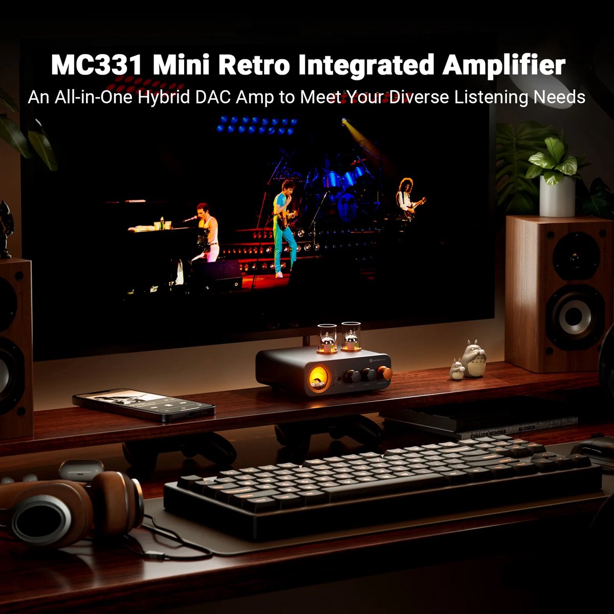 Fosi Audio MC331 – DAC tout-en-un avec amplificateur à tubes et amplificateur casque