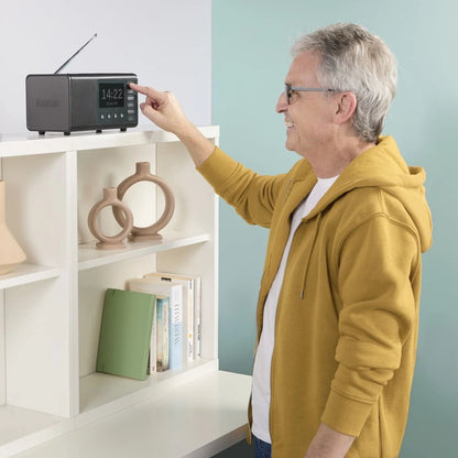 Hama DR1001BT – Radio numérique DAB/DAB+/FM avec Bluetooth – Noir