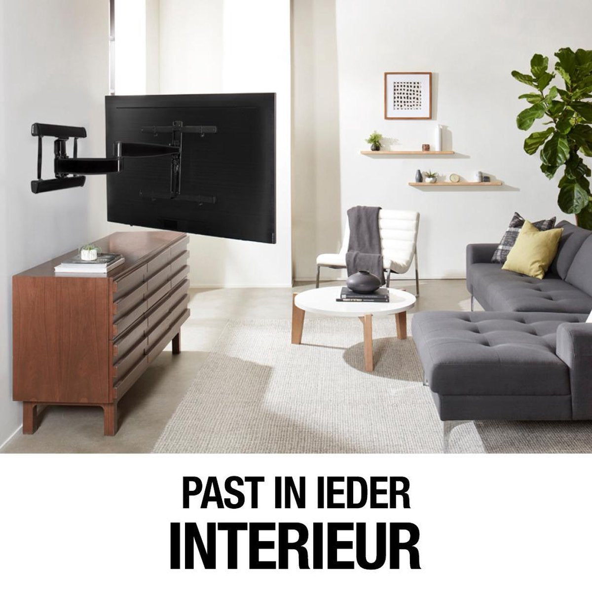 Sanus Support Mural TV VLF728 – Orientation Totale – Noir