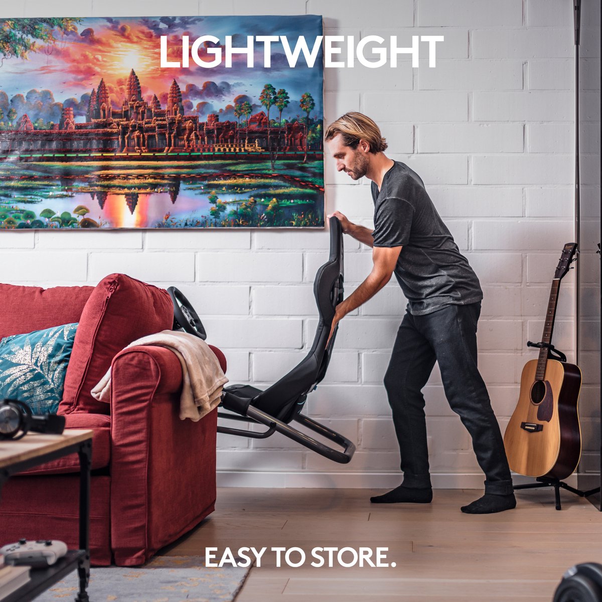 Playseat Trophy – Édition Logitech G – Siège de Simulation Rigide Haut de Gamme